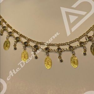 Virgin Mary Charm Bracelet (gold plated)